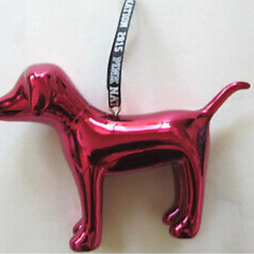 Victoria's secret PINK Limited Edition PINK NATION 2015 Mini Dog Ornament Pink